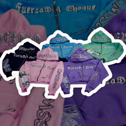 FuerzaDel Choque Fullzip Hoodie Womens